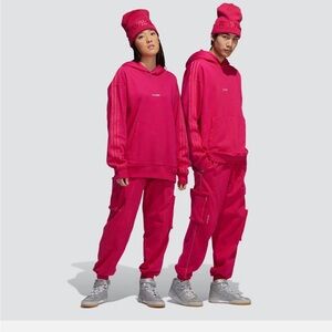 Adidas × Ivy Park Icy Park Pink Cargo Sweat Pants Unisex S NWOT